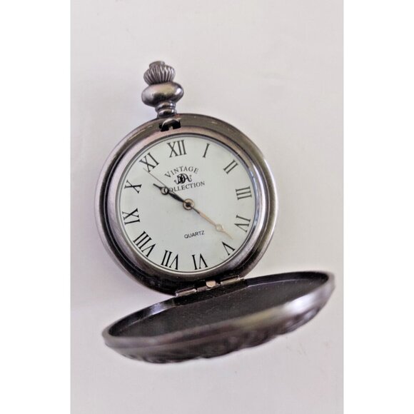 Beautiful Vintage Collection New York Skyline Quartz Pocket Watch New Battery - Picture 7 of 14